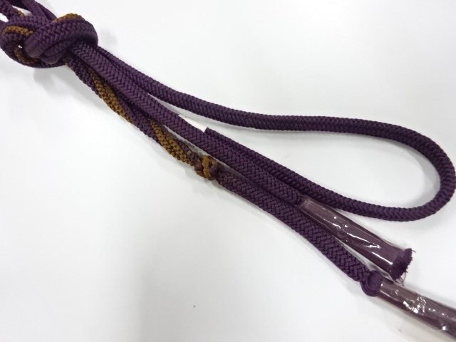 未使用品　正絹　手組帯締め